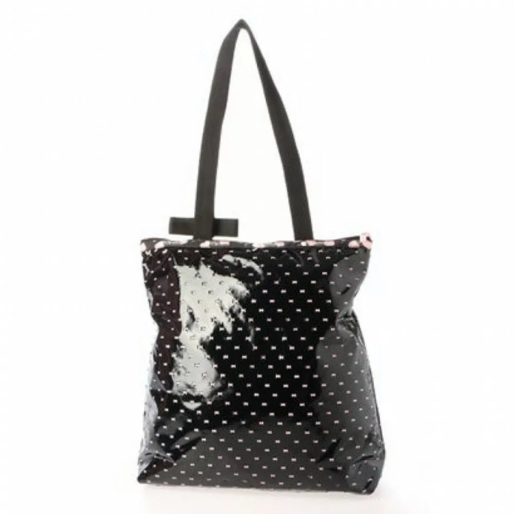Lesportsac Sanrio characters bow black tote NWT
